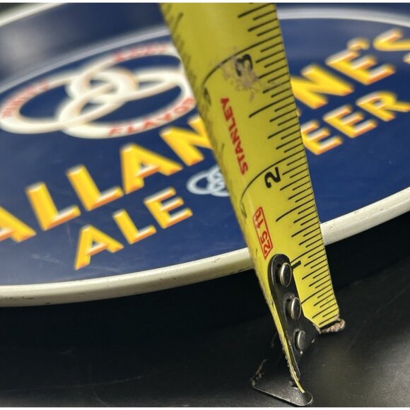 BALLANTINE'S ALE BEER - 12" Vintage 1940’s Tin Beer Tray - Newark, New Jersey - Picture 7 of 7